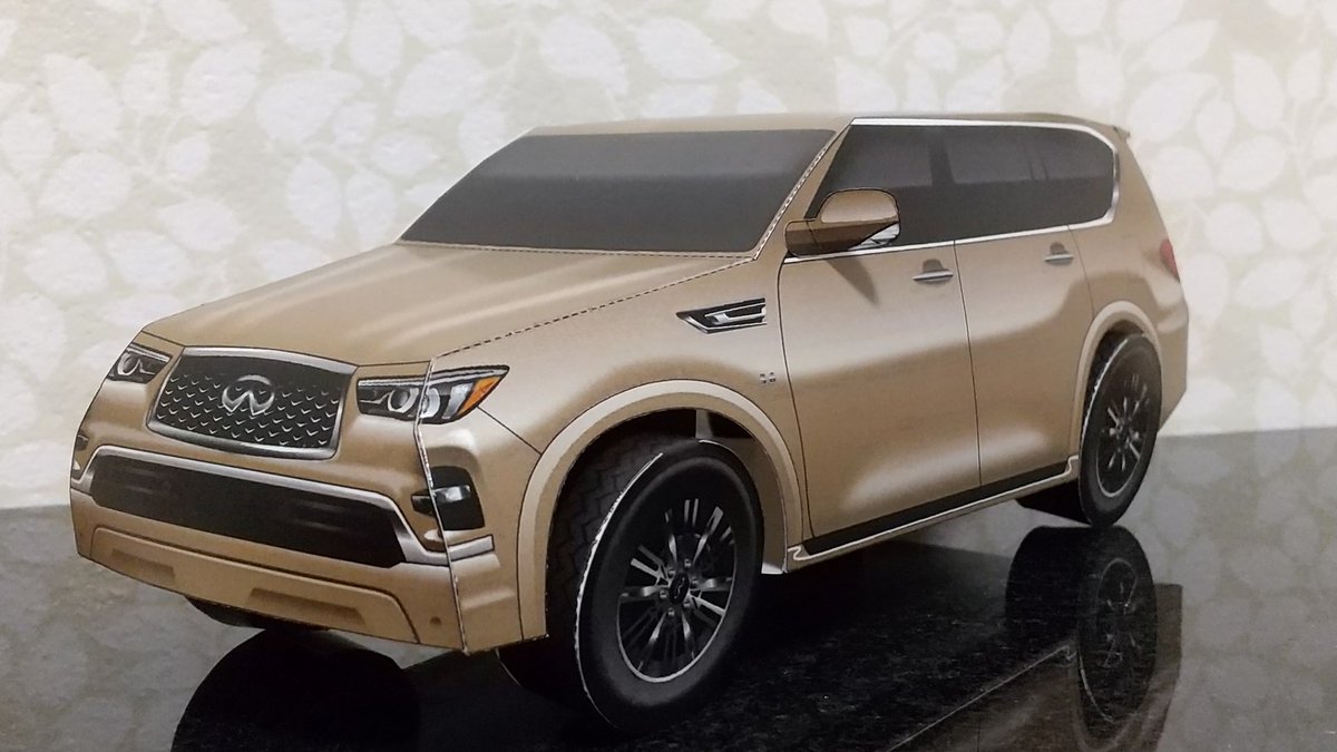 yoshi_craft0713's tweet photo. インフィニティ QX80
インフィニティ公式の #Carigami (カリガミ)#ペーパークラフト です☺️
インフィニティの大型SUVです☺️
豪華な外観を再現することができました!☺️
FX35のペーパークラフトも近々組み立てよう☺️
https://t.co/IENDJaGOhi
#インフィニティ
#QX80 https://t.co/nXNI75dcbn