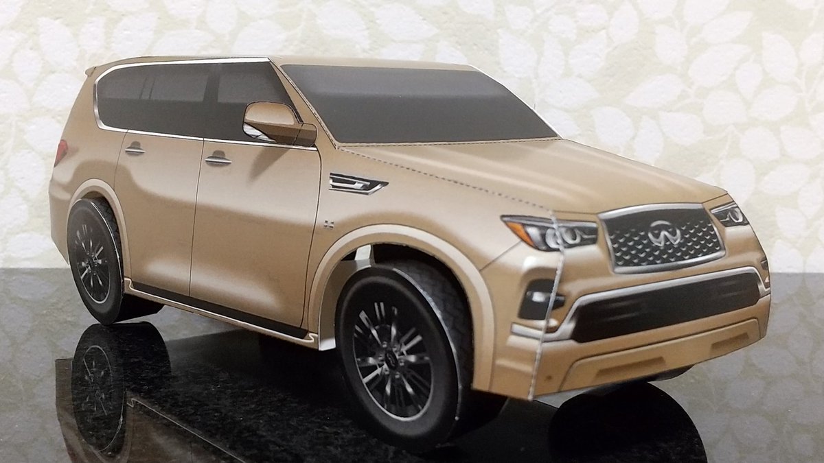 yoshi_craft0713's tweet photo. インフィニティ QX80
インフィニティ公式の #Carigami (カリガミ)#ペーパークラフト です☺️
インフィニティの大型SUVです☺️
豪華な外観を再現することができました!☺️
FX35のペーパークラフトも近々組み立てよう☺️
https://t.co/IENDJaGOhi
#インフィニティ
#QX80 https://t.co/nXNI75dcbn
