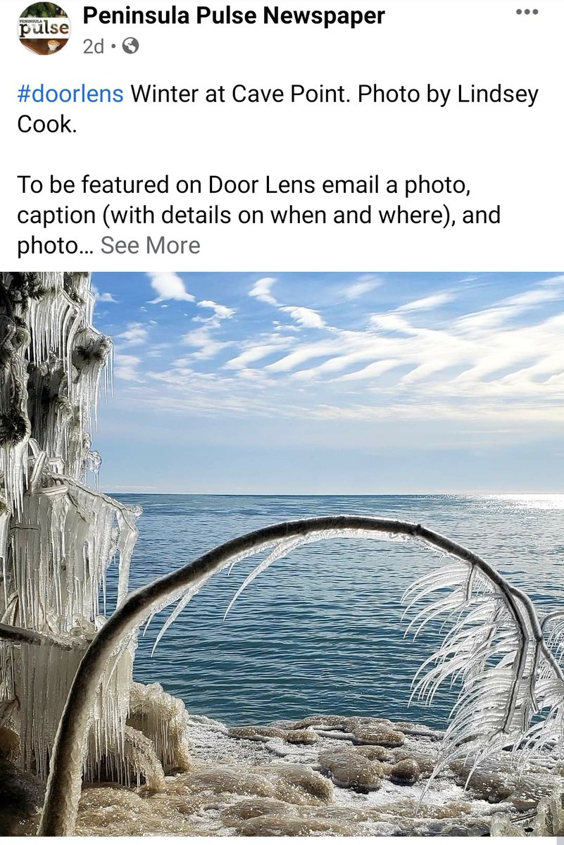 DoorCountyTime's tweet photo. My photo was featured in the Peninsula Pulse!
#doorcounty #cavepoint #wisconsin #doorlens https://t.co/1ogzZVVvO8