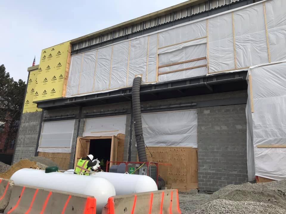 BFDRescue2's tweet photo. Construction progress on our #NewFirehouse in #EglestonSquare #Roxbury #BFDE42R2D9 #NewBFDE42R2D9 #BFDRescue2 #BFDEngine42 #Rescue2 #BFD #BostonFire #BostonFireDept #Boston_Res2cue photos courtesy of Chief Nichols D9. @BostonFire @LOCAL_718 @CityOfBoston https://t.co/8CivVAQ2G7