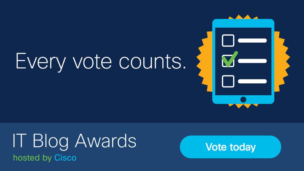 CiscoLive's tweet photo. 38 extraordinary technology blogs, vlogs and podcasts have made it to the 2020 #ITBlogAwards finalist round. Who will become the final six winners? https://t.co/kOlo9gQBng 

It’s your chance to weigh in. Vote for your favorite in each category. https://t.co/FYtSMOxh1T