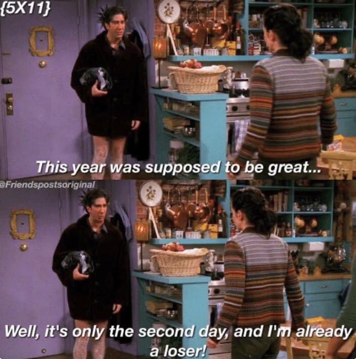 HookedonFriends's tweet photo. Happy January 2nd 😂 https://t.co/Rx5yXVhZKQ
