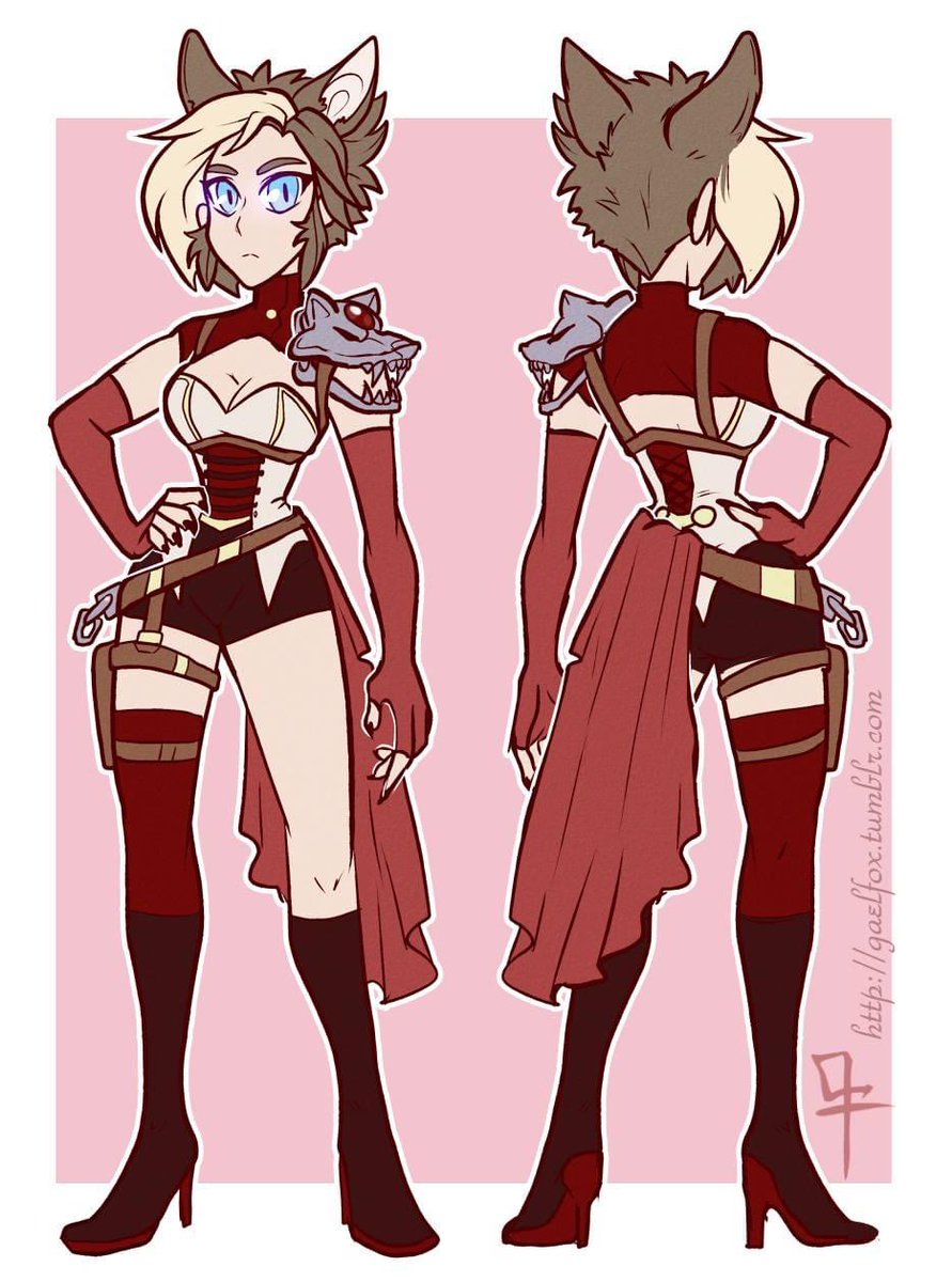 Wow - 4yrs ago to the day, and I still haven't come up with a design that slaps *quite* like RWBY Gael. There's something lovely about all that coordination of reds. I do miss her. 
