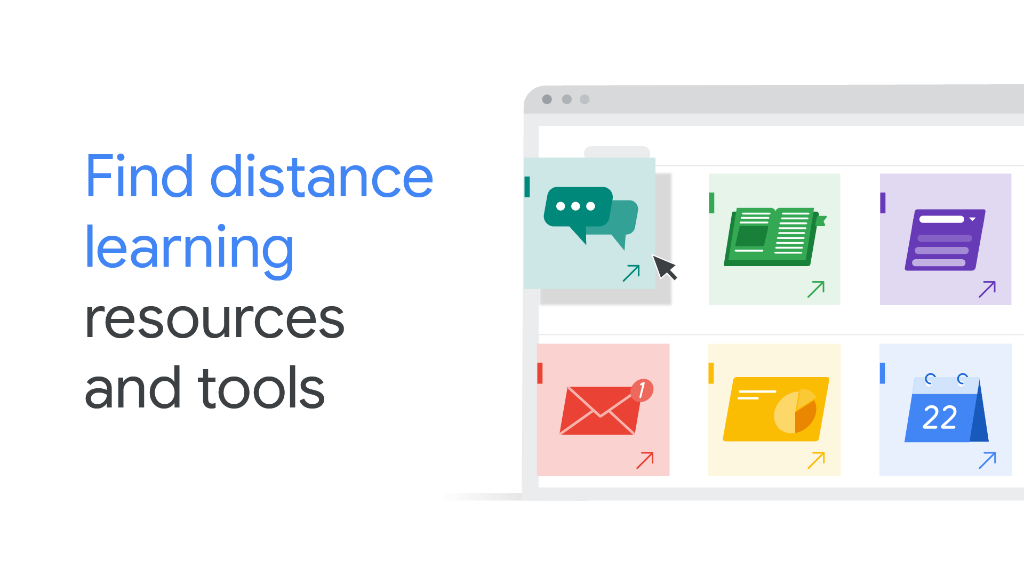 GoogleForEdu's tweet photo. Find free resources and strategies for engaging students when schools are closed with this #DistanceLearning hub, featuring tips from educators around the world. https://t.co/Gvupif4siq https://t.co/qPFTne40X5