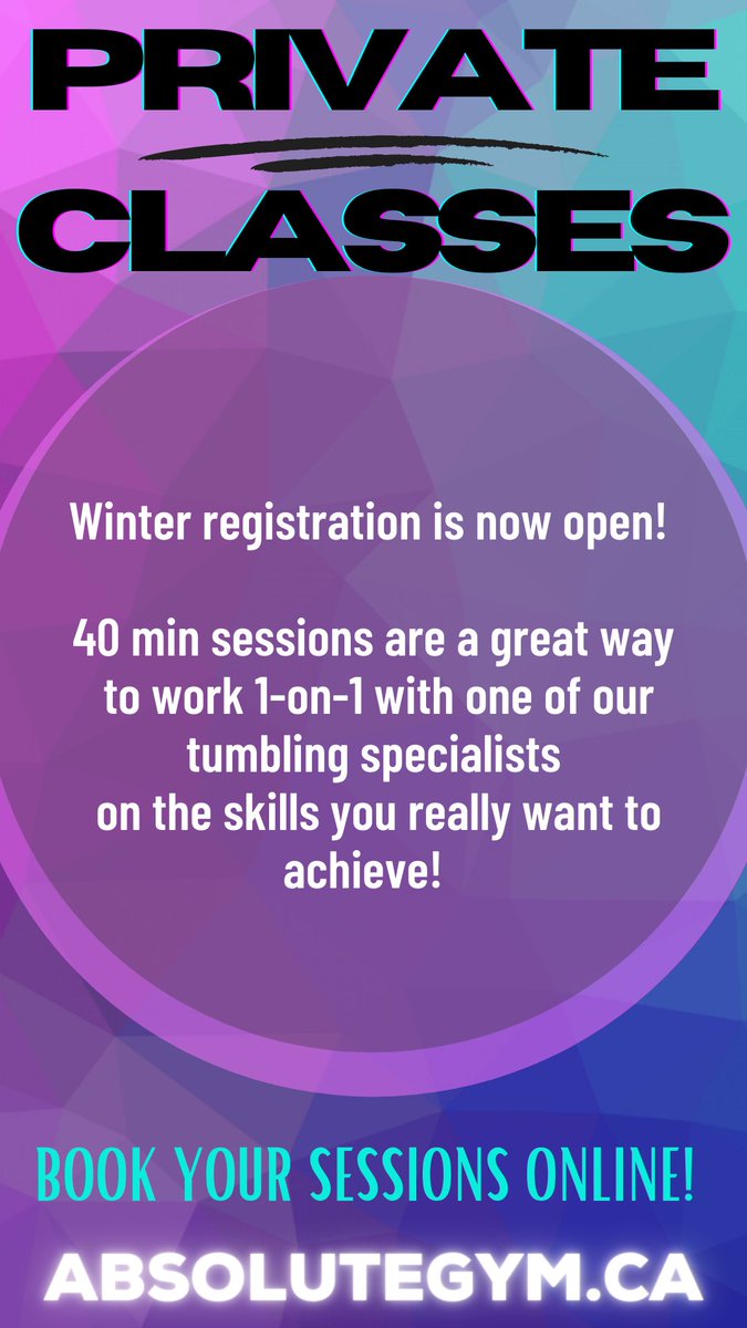 Register for private gymnastics classes in #northvancouver #westvancouver with us!
absolutegym.ca