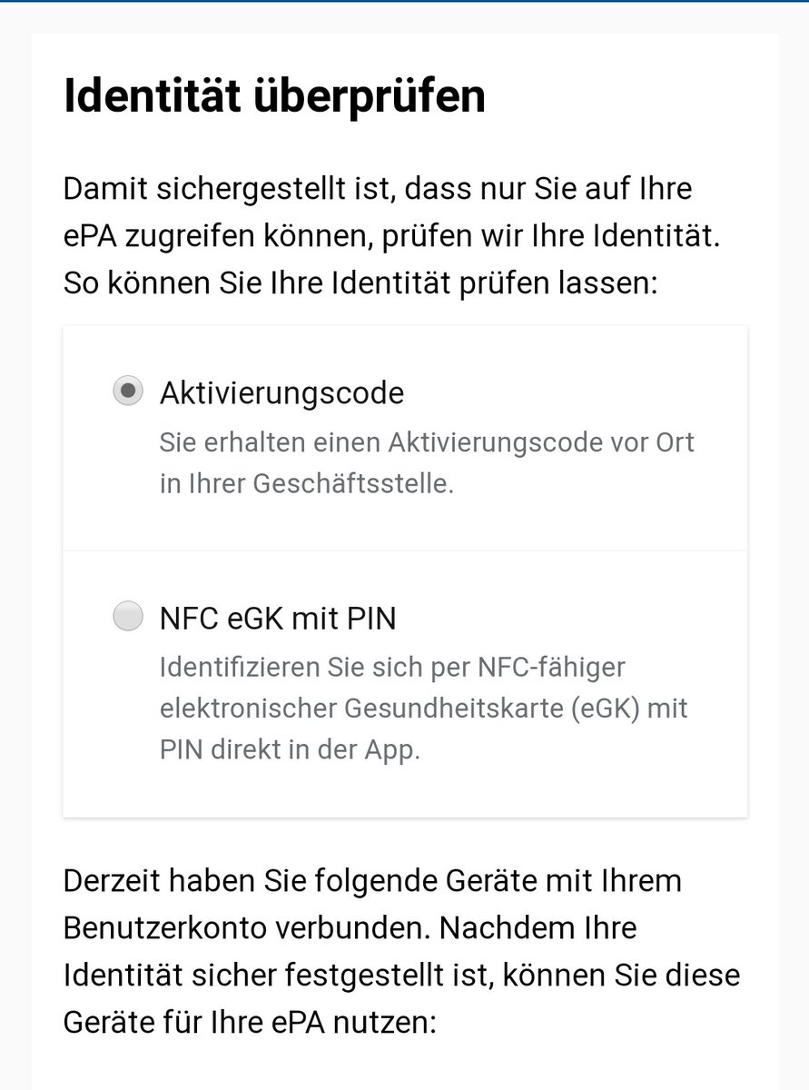 dynamo4ever's tweet photo. @BKK_VBU wie kommt man denn jetzt an den Code für die Identifikation der ePA, wenn die Service Center Coronabedingt geschlossen sind und man keine NFC-fähige eGK hat? https://t.co/thQDriY3pz