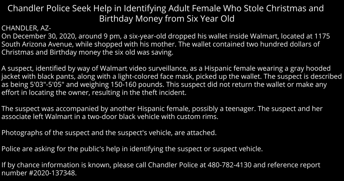 Chandler Police tweet media