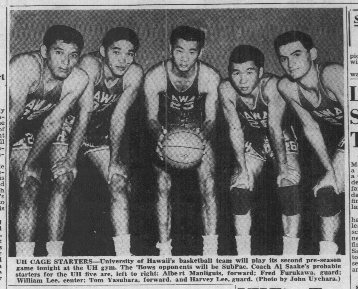 On this date in 1952, UH fans lost hope but Ed Edralin and Fred Furukawa gave it back to them.

READ MORE: hawaiiwarriorworld.com/rainbow-warrio…