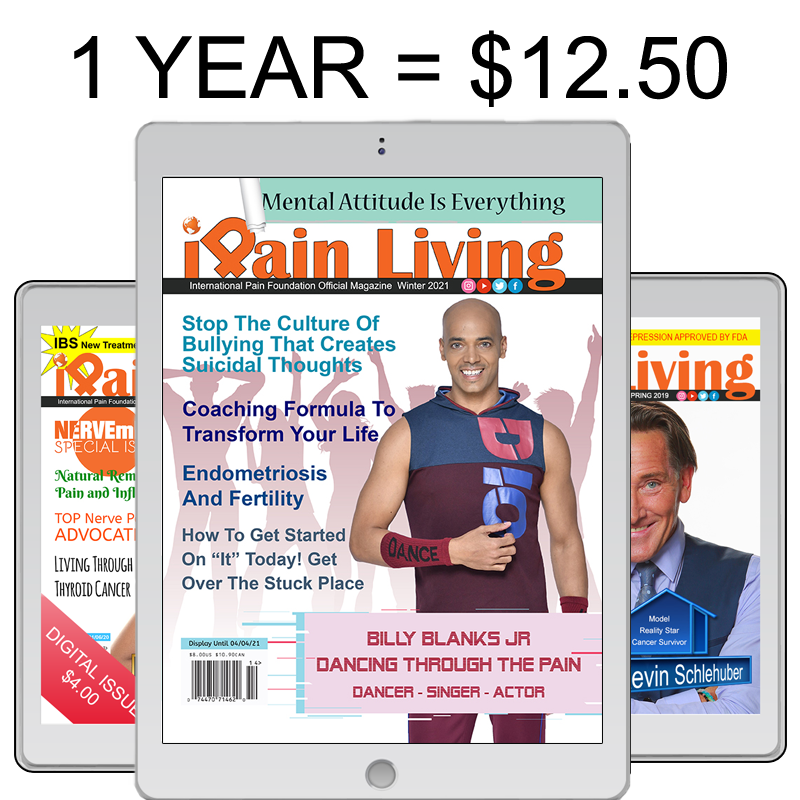 iPainOfficial's tweet photo. iPain Living Magazine Winter 2021 edition featuring Billy Blanks Jr of Dance It Out TV, is now available for subscription digital and print! Get yours today! https://t.co/g6uXDv8mWF

#iPainLiving #TeamiPain #ChronicPain #Magazine 
#DanceItOut Cover Story by Megan Roche https://t.co/LaR7A6cqhi