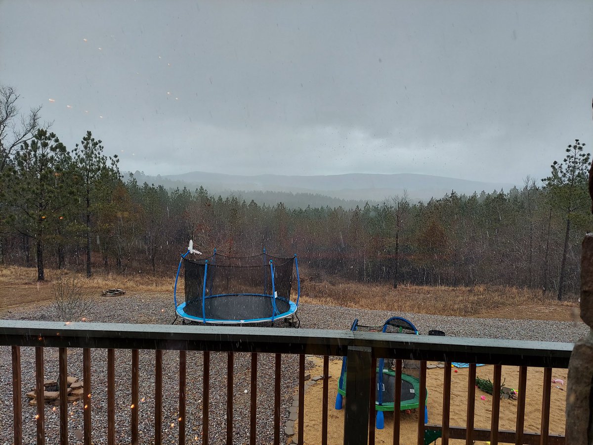 Its snowing, haven't seen snow at home since xmas 2012.  About time to head off to work.