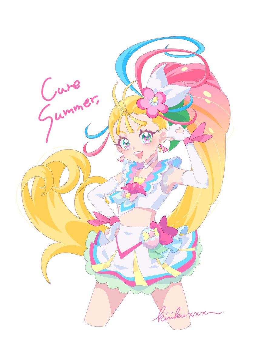 手描きイラスト☆魔法使いプリキュア キュアミラクル&キュアマジカル