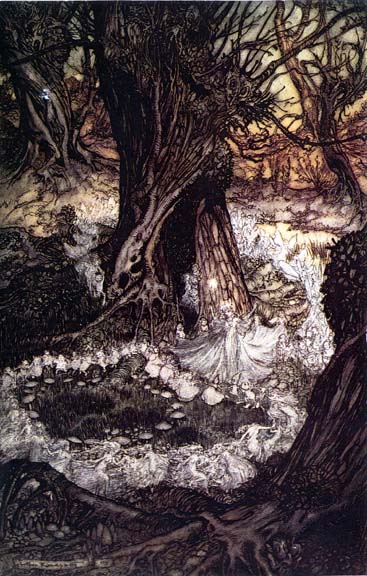 ElliottBlackwe3's tweet photo. After reading about Charles Darwin's interest in fairy rings, I am working on a tale in which, while studying them, he enters the realm of Faerie.
(illustration by Arthur Rackham) https://t.co/EtIm2ckyvd