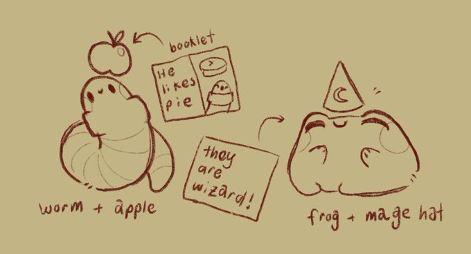thinking hard about clay adoptables this year,,,, little personal clay animals you can adopt with a booklet explaining their backstory and things they like to do,,,, maybe they all come with collectible accessories like a little hat you can balance on their head,,, claymates 🐸🌷 