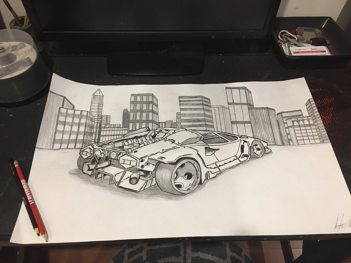 ImAnthonyHarris's tweet photo. Mornin... #SaturdayVibes #Cyberpunk2077 #Lamborghini #LP5000 #2021NewYear https://t.co/1xHHZ2bEOT