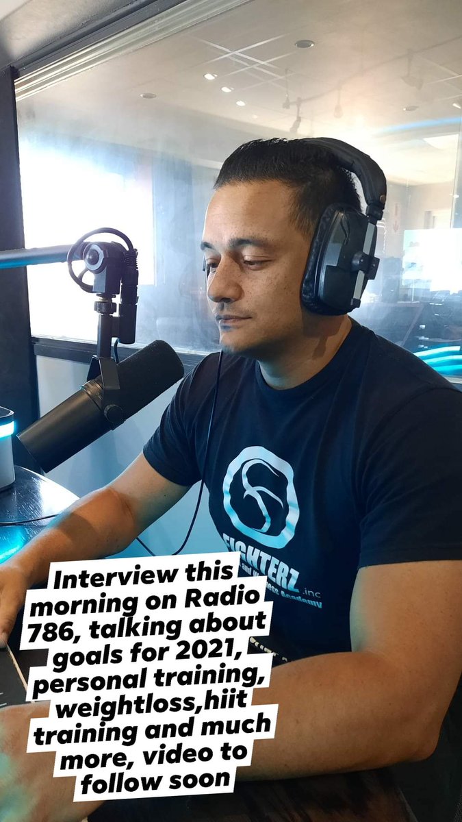 FidaahLifeCoach's tweet photo. Speaking on Radio 786 earlier with presenter Zahraa about setting goals for 2021, Personal training, Hiit training, resistance training, weightloss, diet plans and so much more. 
Check the video out on youtube.
•
https://t.co/MPU396oNLY
•
https://t.co/vjrrJ5gaDa
• https://t.co/p0o9f9eEVV