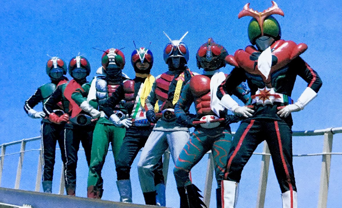 カノヒロ در توییتر 仮面ライダースペシャル 全員集合 7人の仮面ライダー 放送45周年おめでとうございます M M ストロンガー45周年