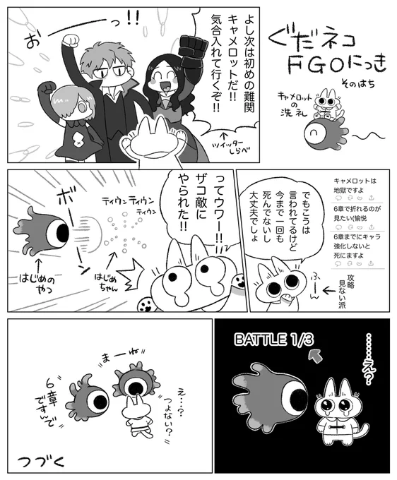 ぐたネコちゃんFGO日記そのはち(1部6章) 