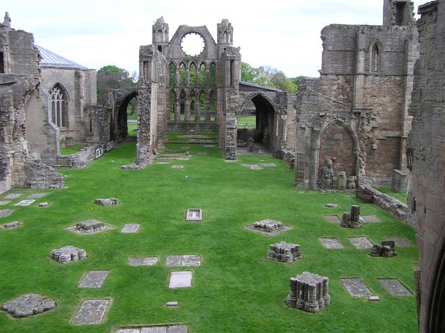 Round 1, Bracket P! Elgin Cathedral vs Grey AbbeyElgin, which has no relation to the marbles, was burned three times in one century during the Wars for Scottish independence.