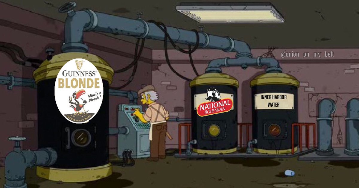 Honestly, I really like it. But I am from Baltimore so...🍺☘️ #thesimpsons #simpsons #memes #simpsonsmemes #guinness #guinessbeer #guinessblonde #baltimore #beer #slainte #memepage #memelife #funny #comedy #oniononmybelt