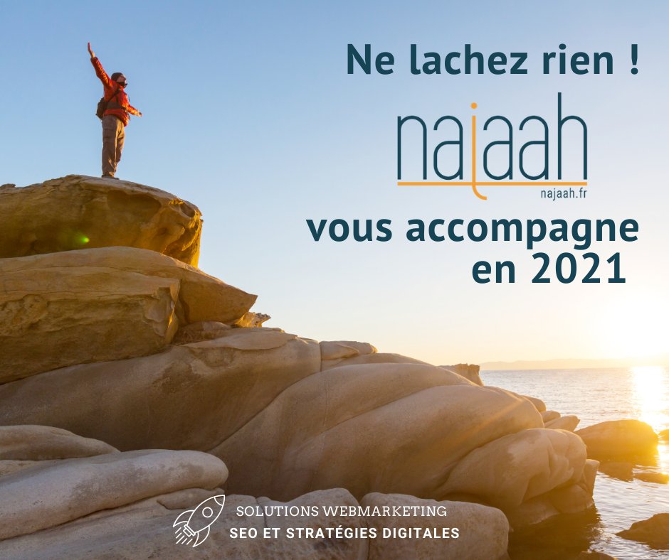 NajaahFr's tweet photo. 🚀A nos clients et partenaires... Pour cette nouvelle année d'espérance, toute l'équipe @NajaahFr vous insuffle motivation et détermination dans la réussite de vos projets atteignables en 2021 #solutionsseo #socialmediastrategy #visibilité #contentmarketing https://t.co/CDVgk4FoJa