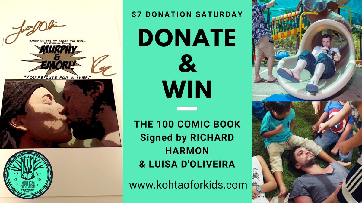 Right_To_Learn's tweet image. The FIRST $7 DONATION SATURDAY of 2021!

Not so long ago @RichardSHarmon volunteered at the school. A while later Richard &amp;amp; @LuisadOliveira signed this comic at @UnityEventsCA!

You can win it by going to-  kohtaoforkids.com, donate &amp;amp; DM the receipt to @GeoGemDesigns !

XX