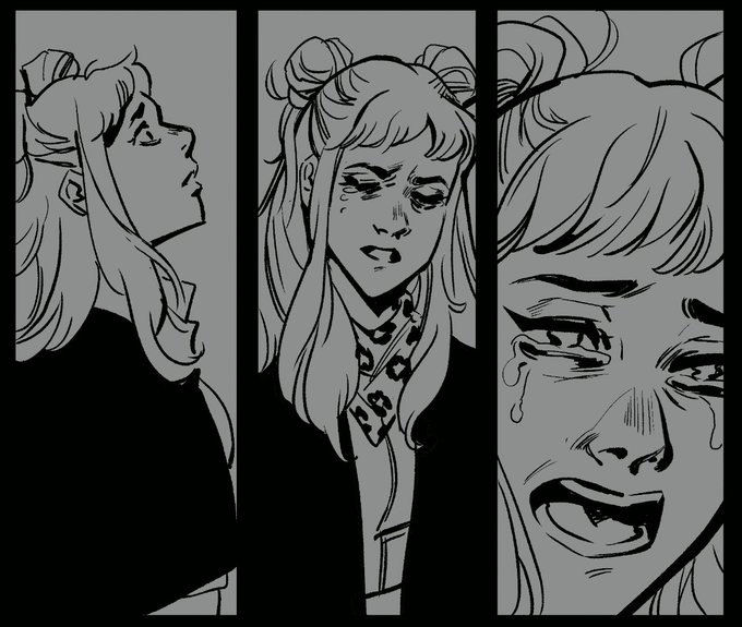if you thought @MatthewErman and I wouldn't write a comic with at least SOME very sad shit you were wrong. gotta stay on brand. ?‍♀️ #witchblood #wip 