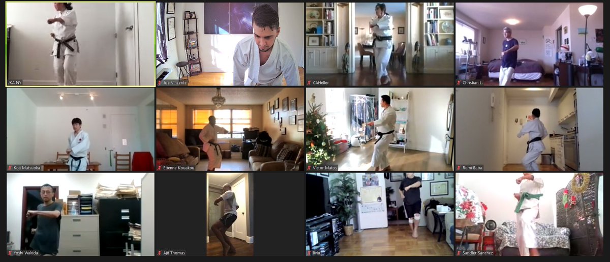 JKA NY first training of 2021 - Thank you Noriko-sensei for another great training on Zoom.