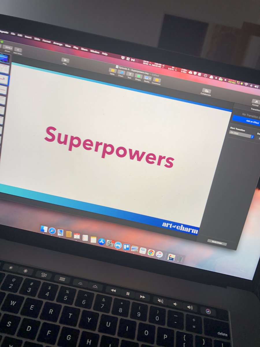 Putting together a brand new lecture for my Core Confidence course - now I just have to sit here for an hour and giggle like a 5-year-old on Christmas Eve before we get started!