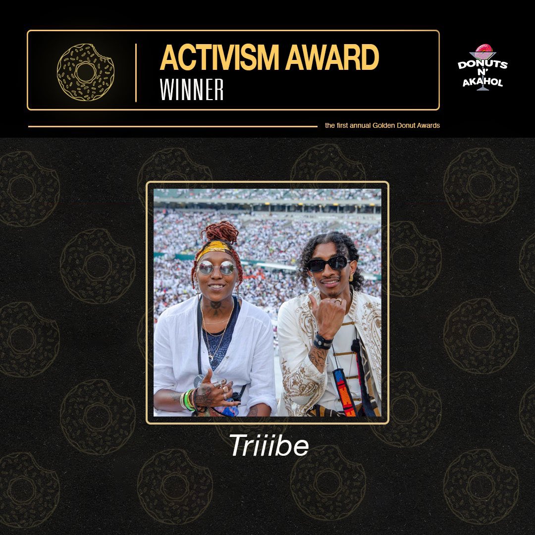 donutsnakahol's tweet photo. We are happy to announce that @TRIIIBE333 will be the 1st ever recipients of the #GoldenDonut Activism Award.
We thank @Siri_Imani & @PxvceProduction for their consistent hard work and help they provide Cincy.
Tune in Jan 10th to see all the winners: https://t.co/MLYyJ8QOas https://t.co/MMVYBWr4aI