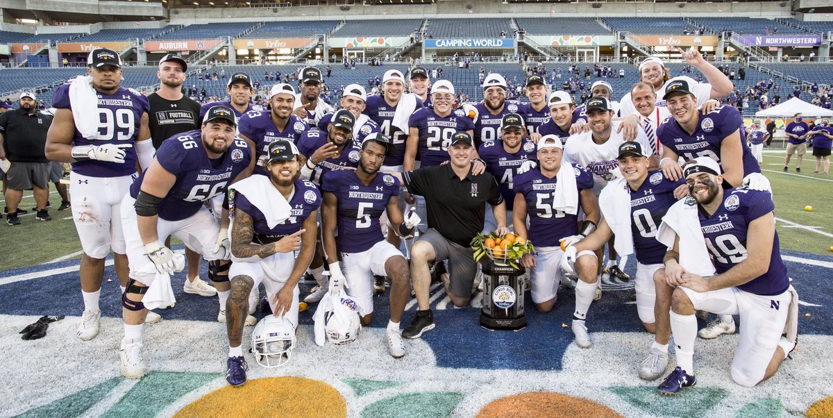 Northwestern Football (@nufbfamily) on Twitter photo Stick with us here. Fifth-year seniors:
β’ <a href="/PinstripeBowl/">Bad Boy Mowers Pinstripe Bowl</a> champs π
β’ <a href="/MusicCityBowl/">Music City Bowl</a> champs π
β’ @HolidayBowl champs π
β’ <a href="/CitrusBowl/">Cheez-It Citrus Bowl</a> champs π
β’ 2018 #B1G West champs π
β’ 2020 #B1G West champs π
β’ Five consecutive π© wins
The bar has been raised. #GoCats Stick with us here. Fifth-year seniors:
β’ <a href="/PinstripeBowl/">Bad Boy Mowers Pinstripe Bowl</a> champs π
β’ <a href="/MusicCityBowl/">Music City Bowl</a> champs π
β’ @HolidayBowl champs π
β’ <a href="/CitrusBowl/">Cheez-It Citrus Bowl</a> champs π
β’ 2018 #B1G West champs π
β’ 2020 #B1G West champs π
β’ Five consecutive π© wins
The bar has been raised. #GoCats