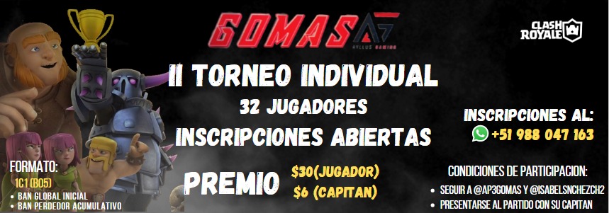 Se apertura la copa individual.