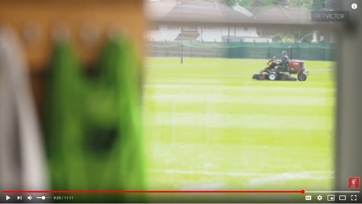 Well kept training pitch...