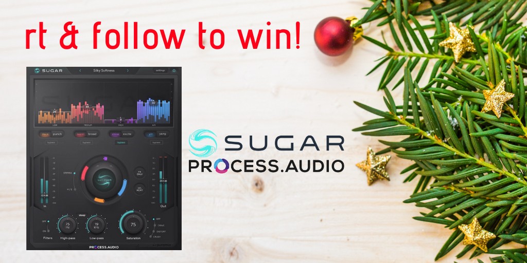 plugindeals's tweet photo. RT &amp; FOLLOW @plugindeals and @ProcessAudio to WIN the Sugar plugin offered by https://t.co/rJKxcVbO2p 🎅 

https://t.co/JsvpfYe829 🎄 

10 Winners chosen Jan 3 https://t.co/FGIRIAeQuV