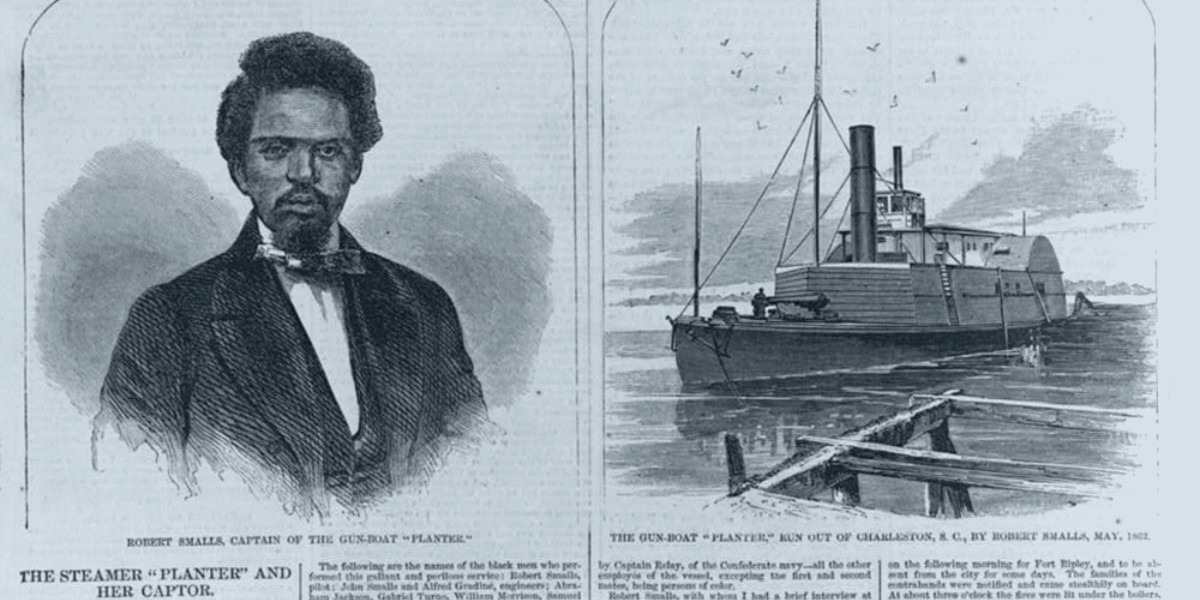 10/ At the helm of the ship, donning the captain's traditional straw hat, was Robert Smalls.He expertly navigated in the darkness, his years of experience with the waterways all culminating in this moment.He signaled the watchtowers of the various checkpoints appropriately.