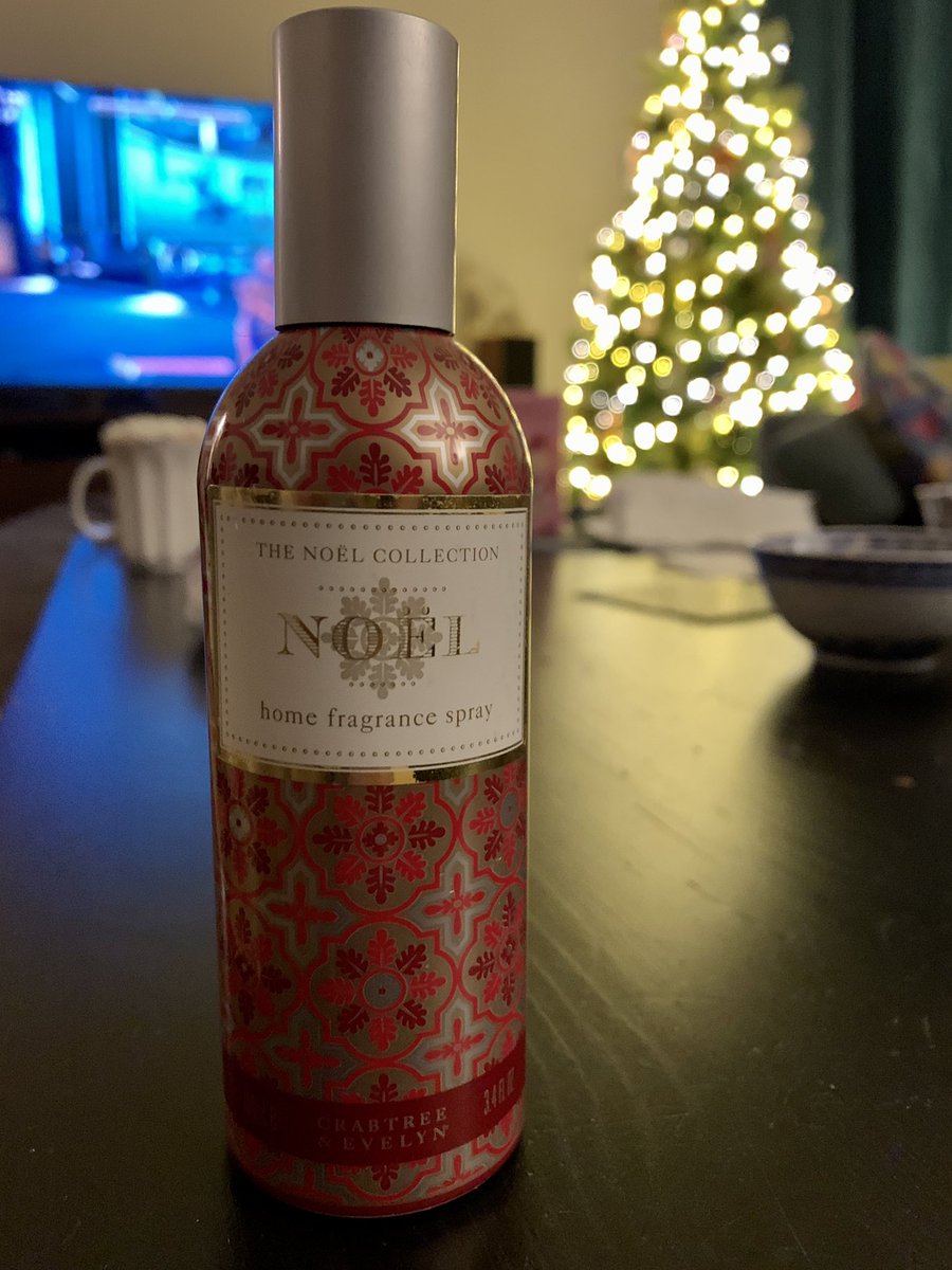 After ten years, Christmas-in-a-spray-can has officially run out.  #CrabtreeAndEvelyn have discontinued the scent so I need a #CrabtreeAndEvelynNoel dupe for next year.