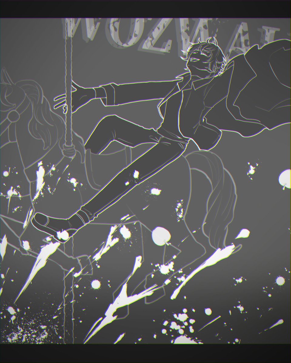 絵スコート 遊園地みたく 酷く輝いて たなかさくらこ ꕀのイラスト