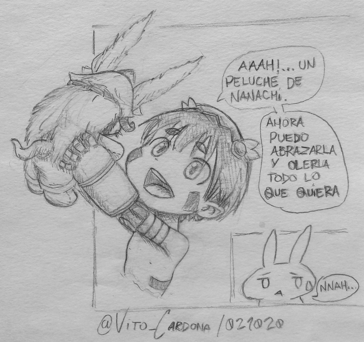 Landro_Acardo's tweet photo. Me di cuenta subiendo al Insta que acá las fotos se veían para el culo y que los filtros de Insta mienten a lo grande
#Riko
#Reg
#nanachi
#Marulk
#MonasChinasMateras
#sketch
#Pencildrawing
#OnePanelComic
#Octubyss
#fanart
#リコ
#レグ
#ナナチ
#マルルク
#メイドインアビス https://t.co/65SqLY42mx