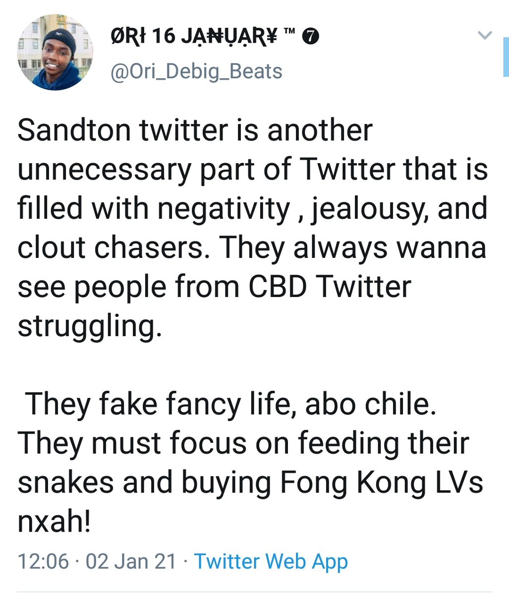 It is then that CBD Twitter Delta Force Commanders Attacked Sandton Twitter for coming for one of their own. 