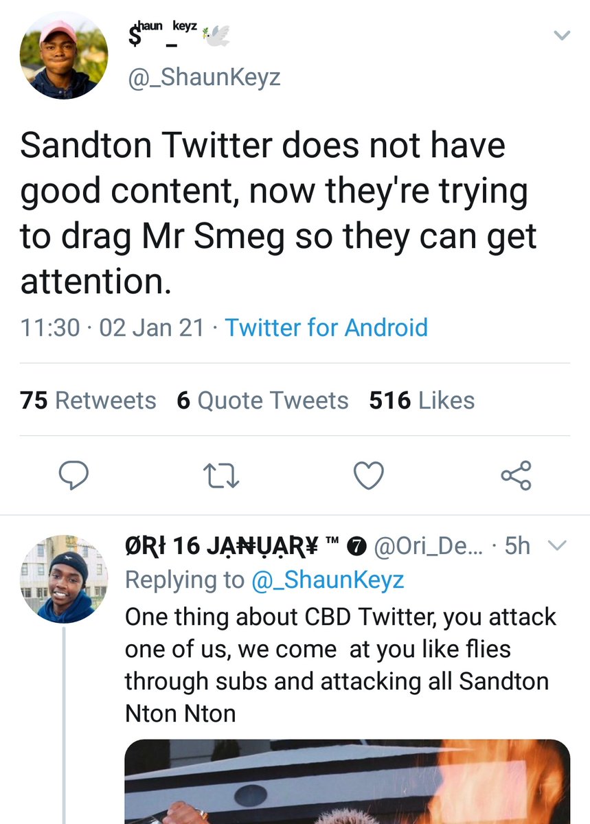 It is then that CBD Twitter Delta Force Commanders Attacked Sandton Twitter for coming for one of their own. 