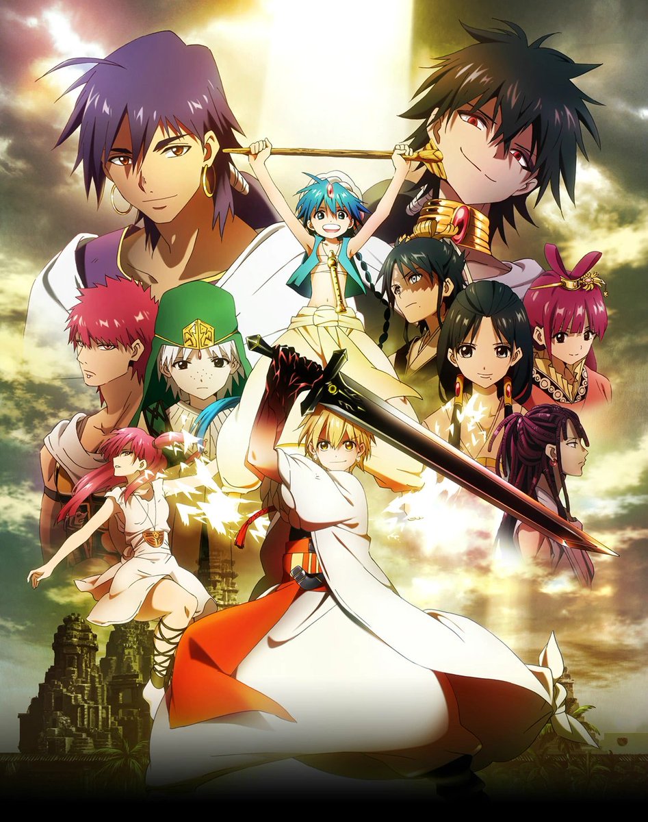 9. Magi9.5/10the characters are phenomenal, are each given development due to the cast being just the right size, the whole concept of Magi, Magoi, Dungeons, Djinns etc has been the most intrigued I’ve been in A power system since World Triggers Trion p1