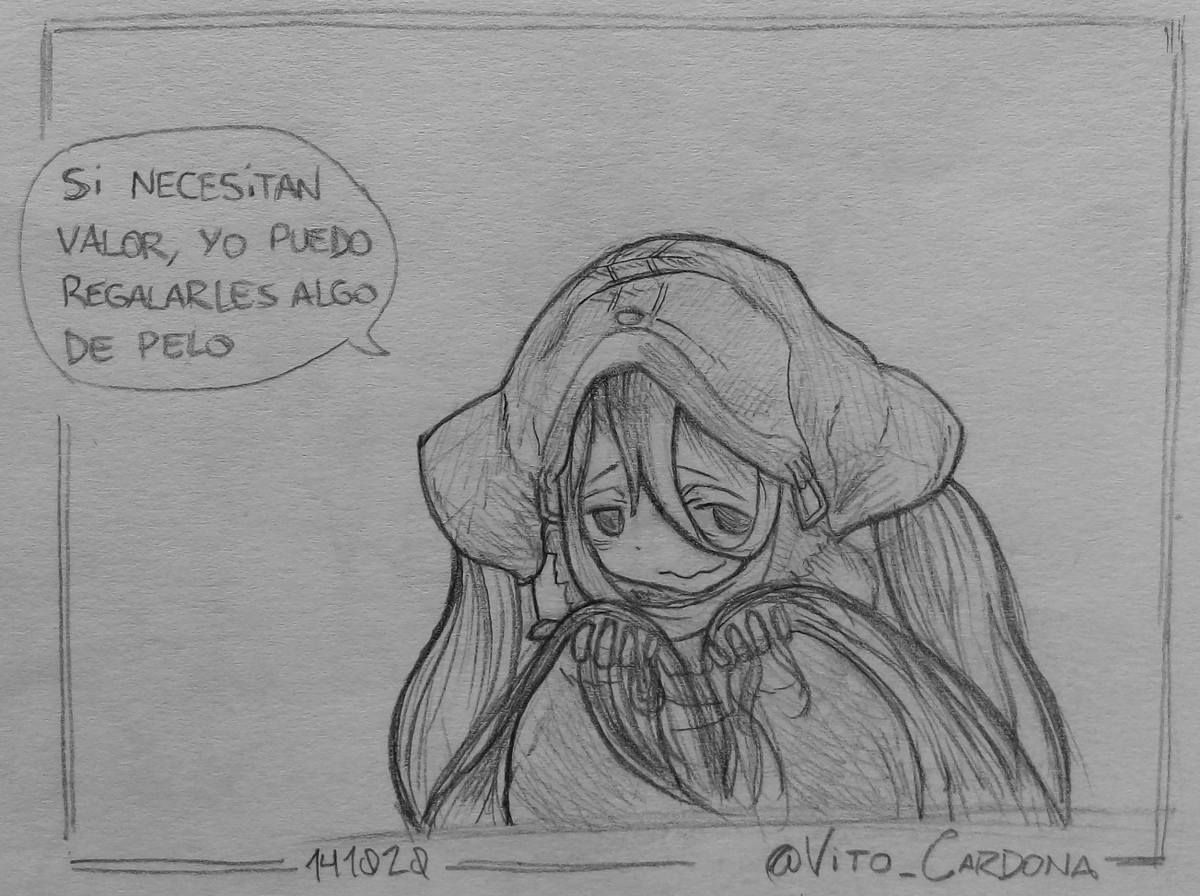 Landro_Acardo's tweet photo. #Prushka
#Marulk
#Ozen
#Veko
#Veroelko
#Madeinabyss
#sketch
#Pencildrawing
#OnePanelComic
#Fanarts
#Octubyss
#プルシュカ
#マルルク
#オーゼン
#ヴェコ
#ヴェロエルコ
#メイドインアビス https://t.co/YxmQcfruZO