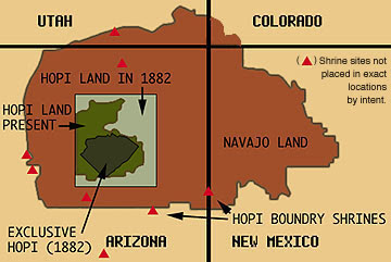 also these land claims overlap - and there is the unfortunate fact that many of these nations were at war with each other at time of conquest - so who's land claims do we go with?this century old ongoing dispute between the Hopis and the Dine in Arizona is typical /6