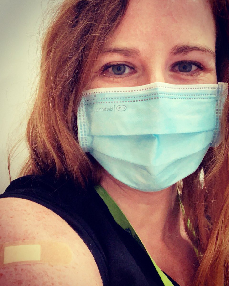 You can’t see the GIANT smile I have under my mask 🎉😃💉 #vaccinated #relief