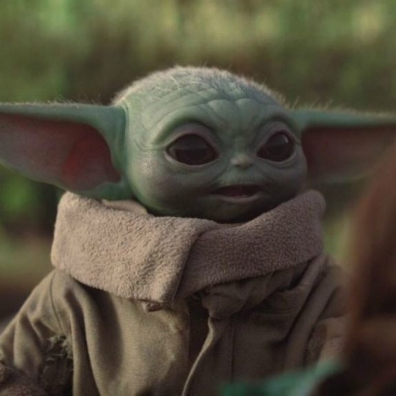carrie fisher as baby yoda (grogu); a thread.