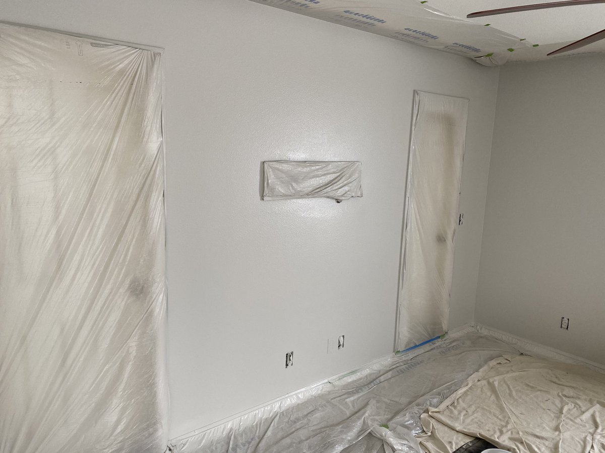 geraceandy's tweet photo. Did a little after Christmas project for @jenn_gerace , shiplap wall, new paint. The @GracoInc sprayer worked great! https://t.co/e0KTwJatLG