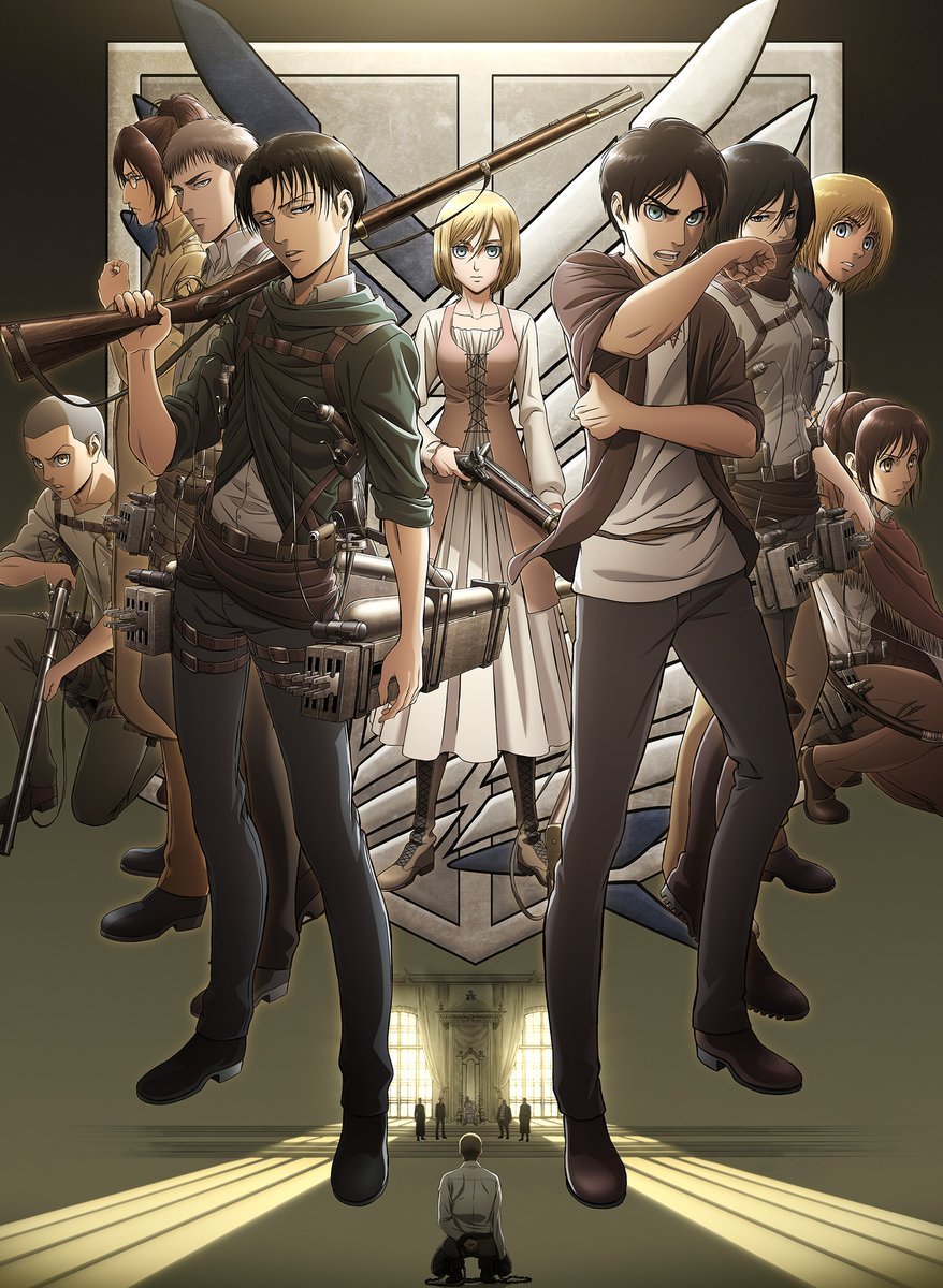 7. Attack on Titan10/10Characters are all good, Erwin is one of the most inspirational bastards in anime and Historia is my girl, Action is all really dynamic with the camera work, i like the titan shifters and titans in general as antagonists. p1