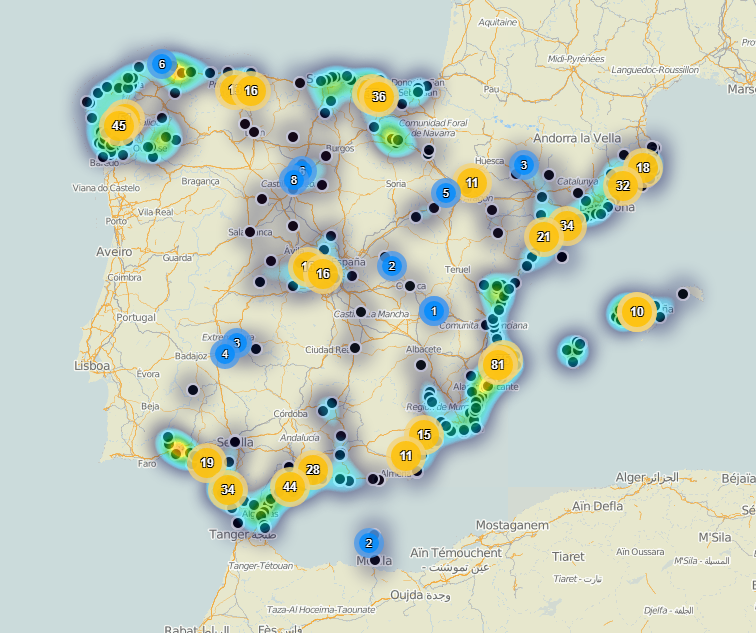 Ahogamiento's tweet photo. Mapa con todos los Incidentes acuáticos con resultado de Fallecimiento por #Ahogamiento recogidos en el proyecto de investigación de 2020 https://t.co/sxEVoqk6SF https://t.co/u6fD94Ojkt