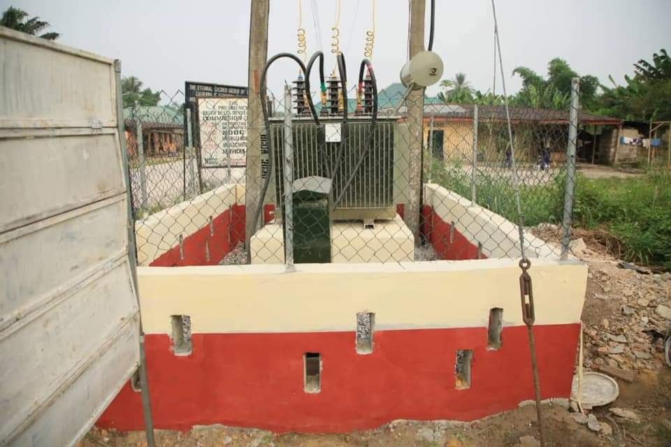 PROJECTS INTERVENTION: IMODJE-OROGUN (2)Installation of 500KVA Transformer in Imodje-Orogun in Ughelli North Local Government Area of Delta State.