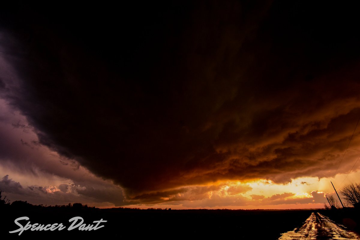 March 28 - Cambridge, IL. An early spring tornado outbreak centered over the Upper Midwest failed to materialize after an MCS from Texas rained all day, but the off-the-charts thermodynamic profile allowed this storm to produce two brief tornadoes despite total surface stability.