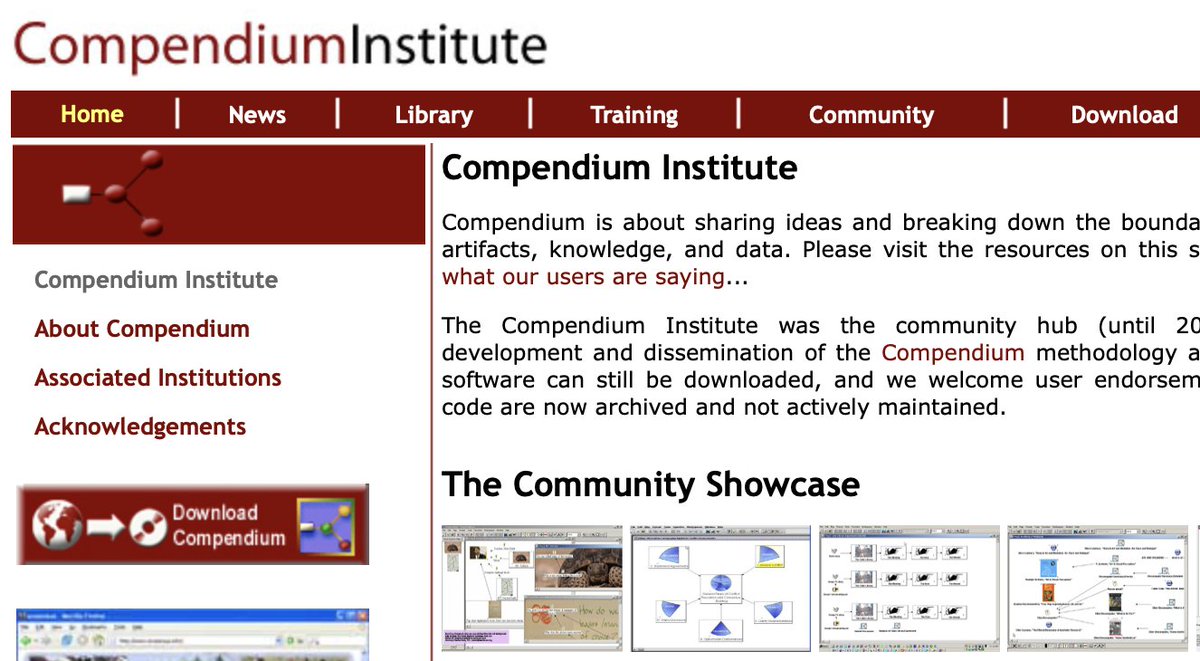sbuckshum's tweet image. Compendium Institute archive and a new way to stay connected • please share with your networks
simon.buckinghamshum.net/2021/01/compen… • Google Grp groups.google.com/g/compendiumma…

#IBIS #DialogueMapping #ArgumentMapping #Sensemaking #ParticipatoryModelling #Engelbart